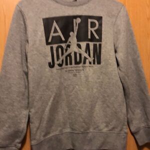 Jordan sweatshirt size large grey kids